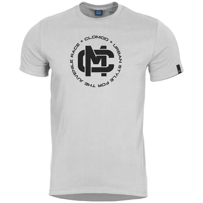Darmowy zwrot T-shirt CloMod "Initials" Pentagon Biała (C090010-IN)