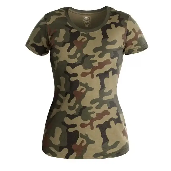 T-shirt Damski Z Bawełny Organicznej Slim Helikon-Tex Pl Camo (TS-TSW-OS-04) Zamów teraz