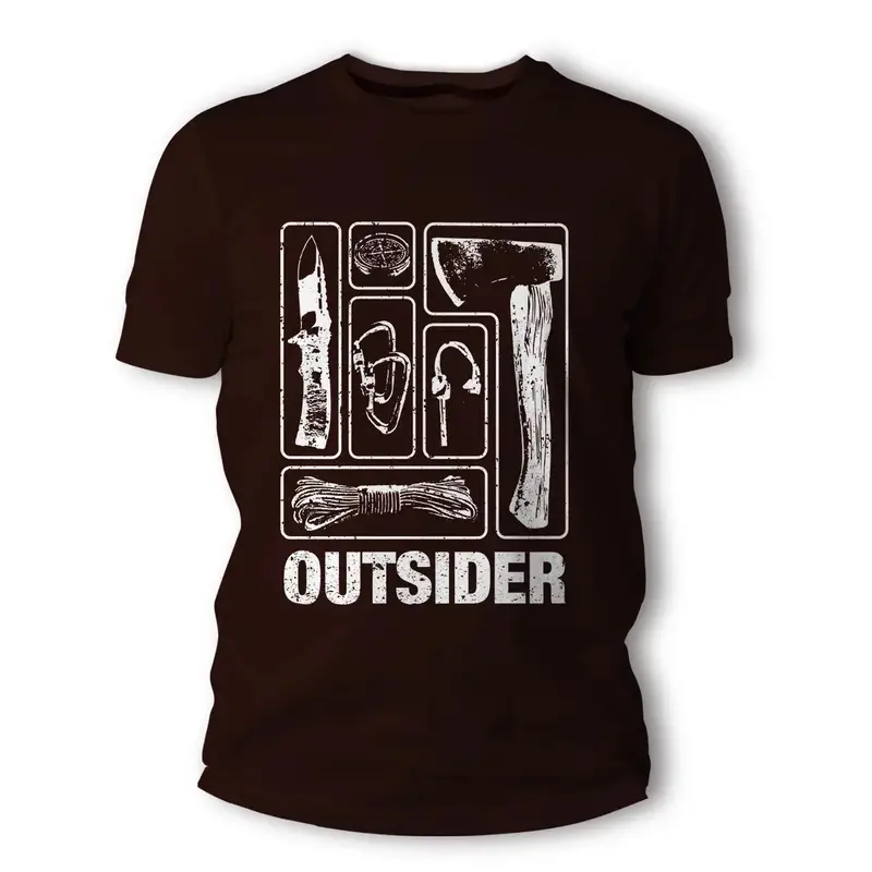 Kup teraz T-Shirt Outsider TigerWood Brązowy
