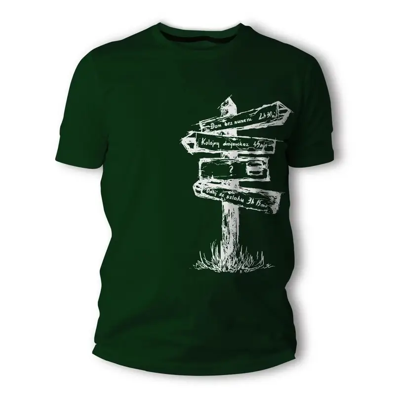 T-Shirt Drogowskaz TigerWood Ciemnozielony Tylko do końca tygodnia