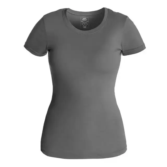 T-shirt Damski Z Bawełny Organicznej Slim Helikon-Tex Shadow Grey (TS-TSW-OS-35) Niska cena