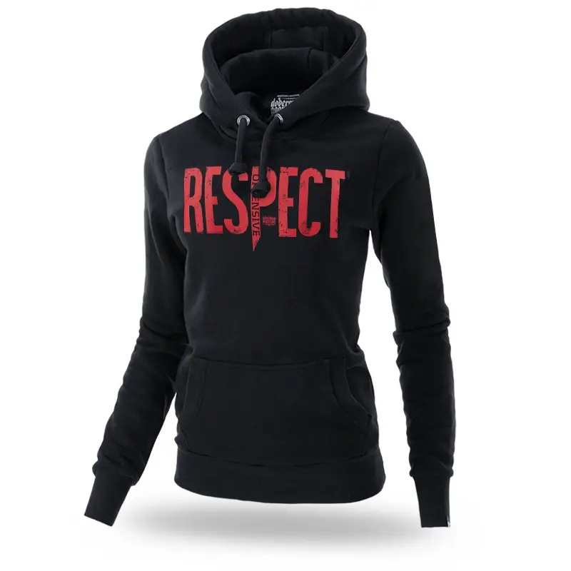 Bluza Damska Kangurka Respect Doberman's Aggressive Czarna (BKDK280) Okazja