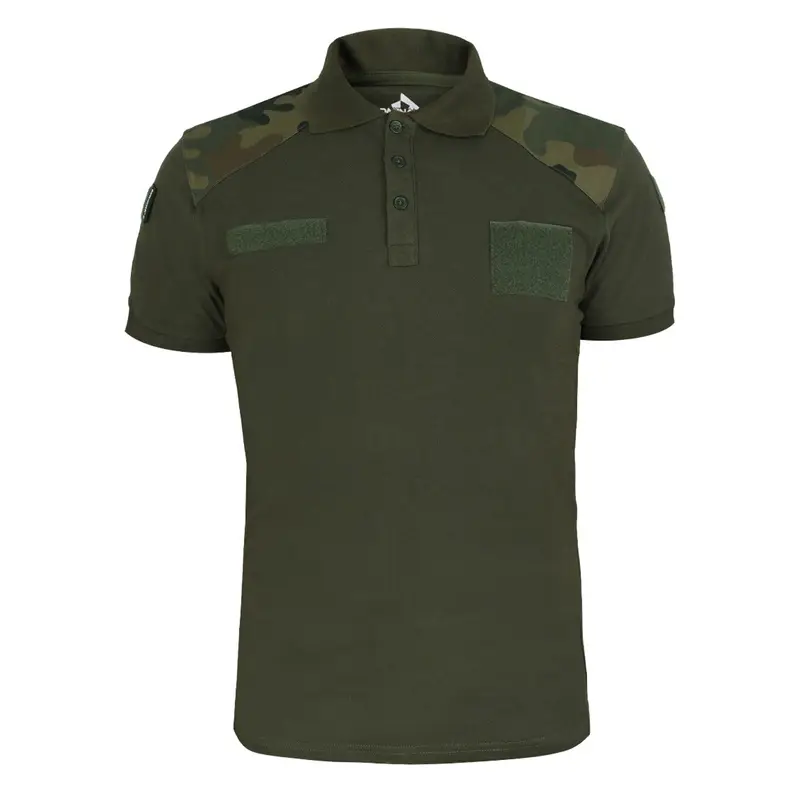 Sprawdź teraz Koszulka Polo Wojskowa Dominator Olive / Pl. Camo