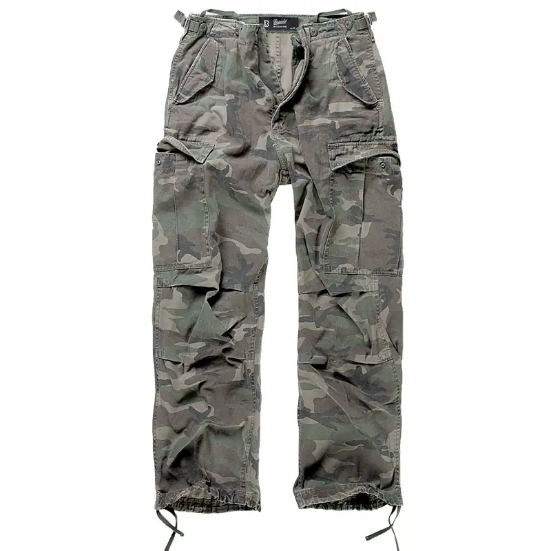 Wyjątkowa oferta Spodnie Bojówki Vintage M65 Brandit Woodland (1001.10)