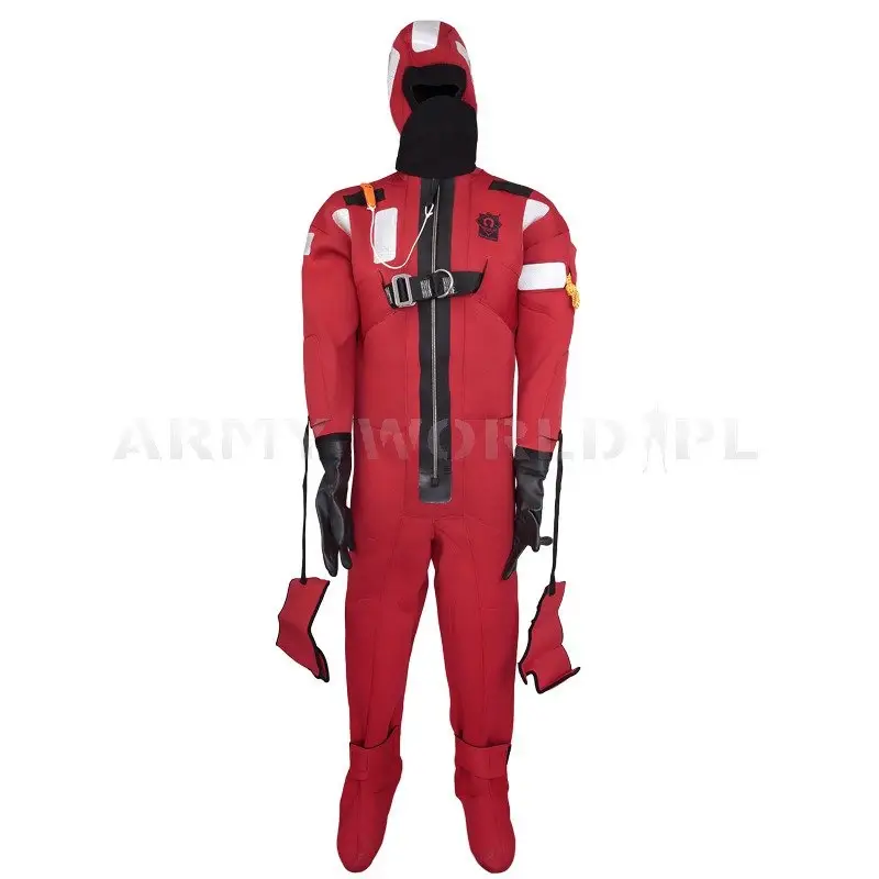 Wybór klientów Skafander Suchy Wojskowy Crewsaver Neoprene Abandonment Immersion Suit Czerwony Oryginał Nowy