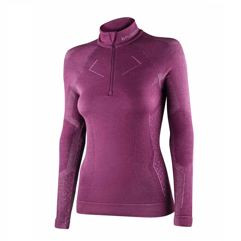 Bluza Damska Extreme MERINO Brubeck Fuksjowa (LS1609) Wysoka jakość