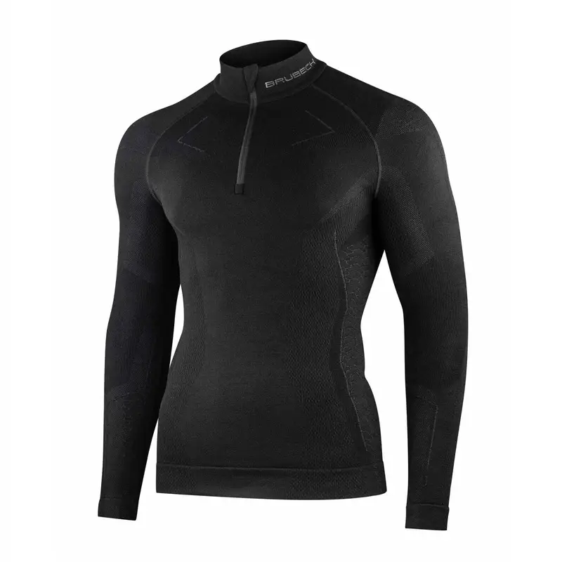 Bluza Męska Extreme MERINO Brubeck Czarna (LS1610) Łatwy zwrot