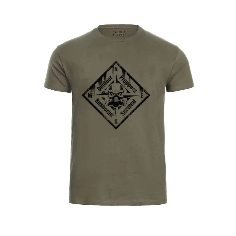 Oferta limitowana T-Shirt Military Preppers TigerWood Khaki