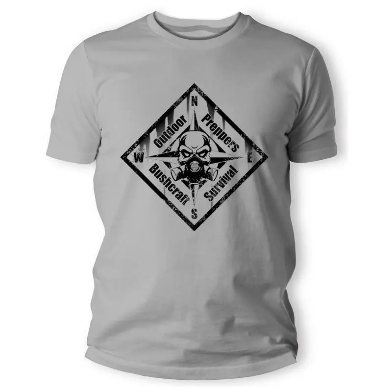T-Shirt Military Preppers TigerWood Szary Tylko do końca tygodnia