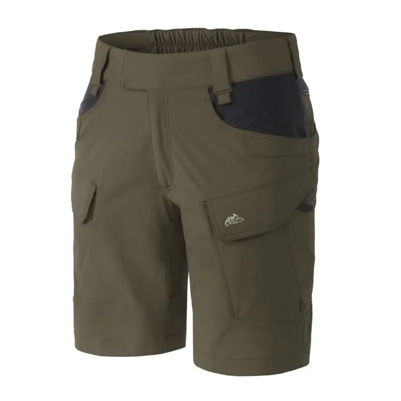 Bermudy / Krótkie Spodnie Damskie Outdoor Tactical Pants OTP 8.5" Helikon-Tex Taiga Green / Czarne (SW-OTS-VL-0901A) Szybka dostawa