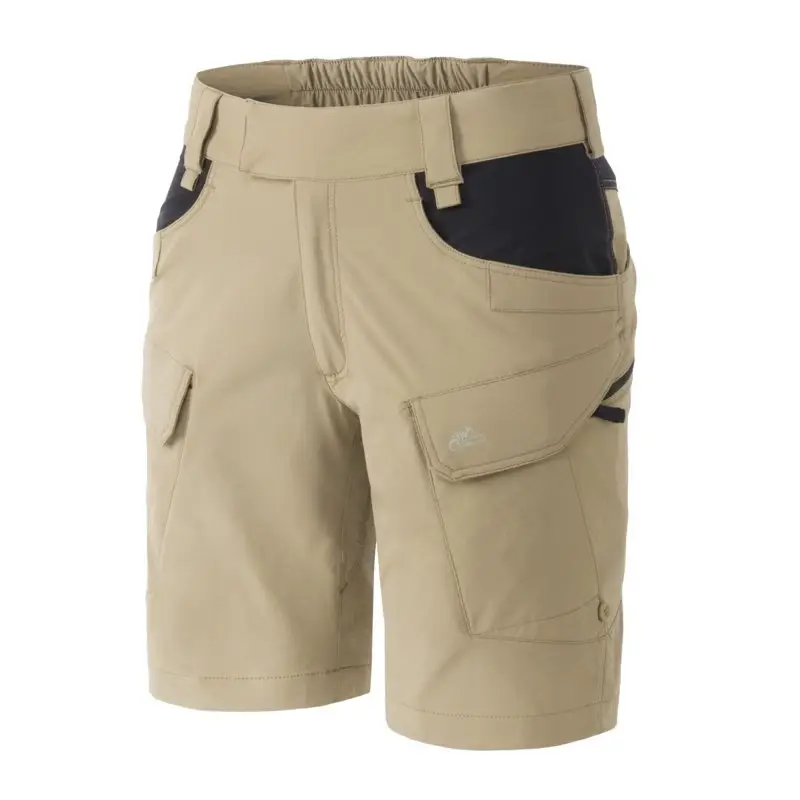 Bermudy / Krótkie Spodnie Damskie Outdoor Tactical Pants OTP 8.5" Helikon-Tex Khaki / Czarne (SW-OTS-VL-1301A) Popularny
