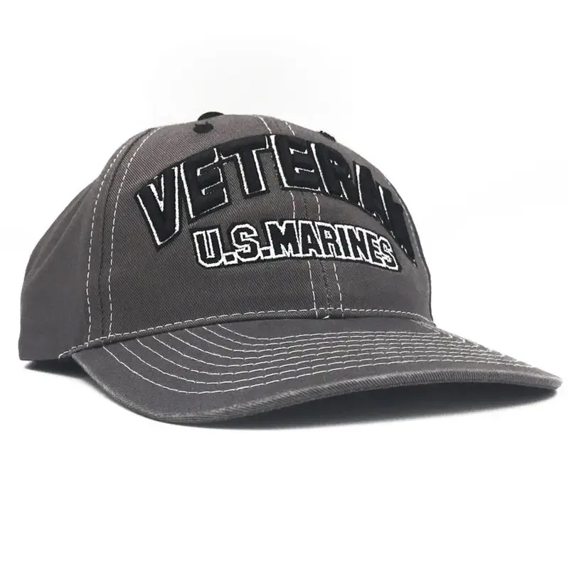 Wyprzedaż Czapka USMC Veteran Embroidered Marine Corps 7.62 Design Szara (BIC-762GREY)