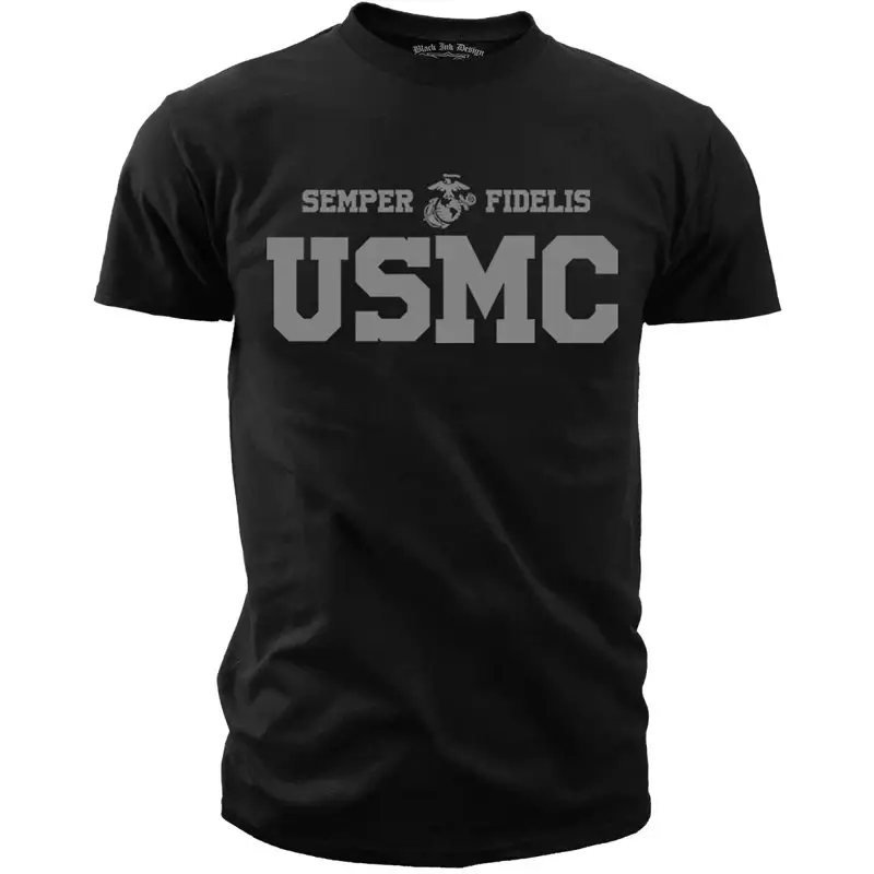 Hit cenowy T-shirt United States Marines Basic 7.62 Design Czarny (BIT-723BLK)