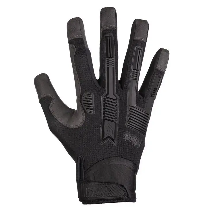 Tani Rękawice Taktyczne MoG Target - High Abrasion ErgoShield Czarne (8110B)