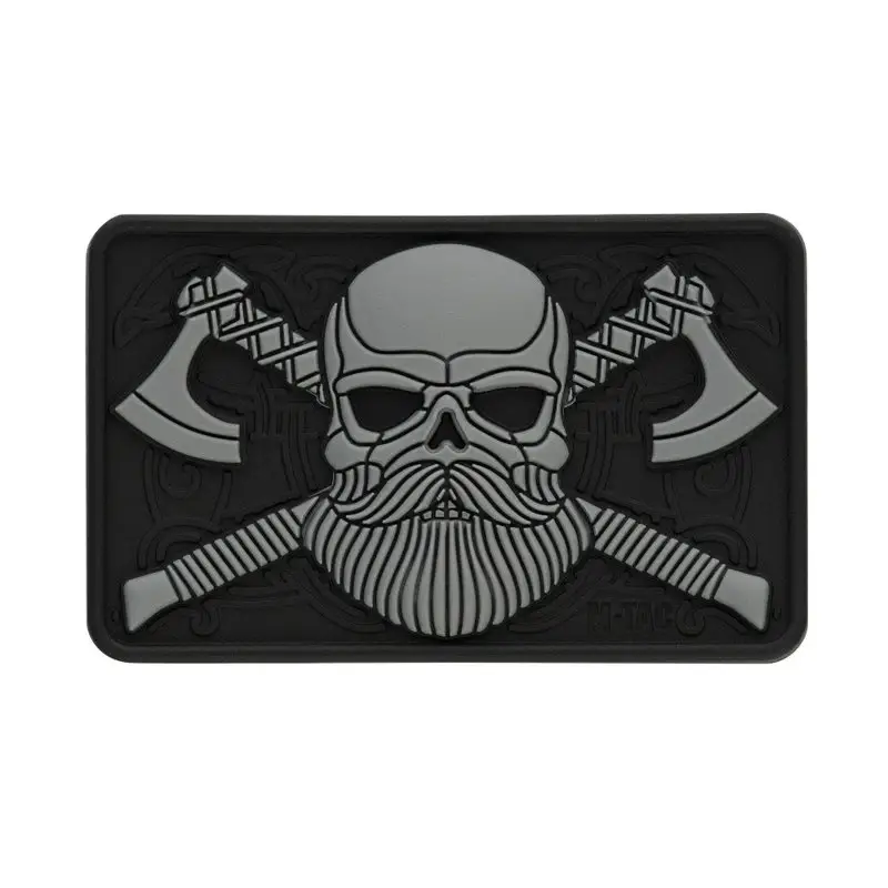 Okazja Naszywka Bearded Skull 3D PVC M-Tac Czarno / Szara (51113211)