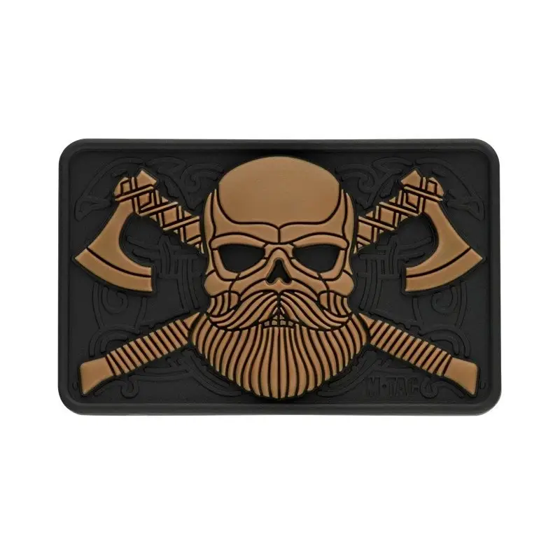 Rabat Naszywka Bearded Skull 3D PVC M-Tac Czarny / Coyote (51113205)