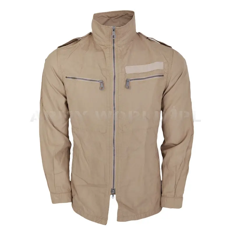 Oferta limitowana Bluza Wojskowa Niemiecka Marynarska Ze Stójką Pustynna Khaki Oryginał Nowa