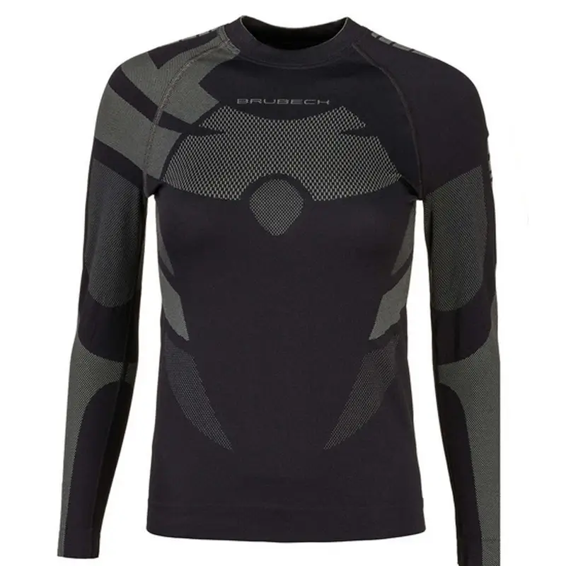 Bluza DRY Junior Brubeck czarny/grafit (LS16000) Wyjątkowa oferta