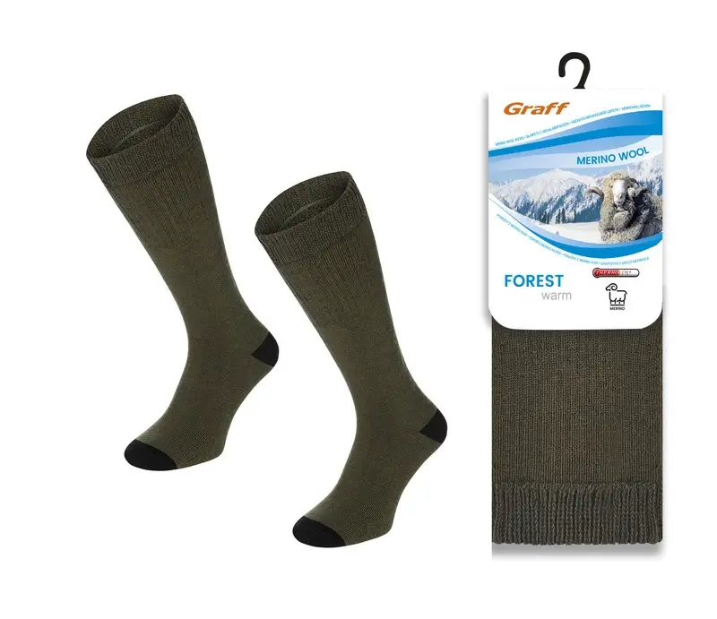 Nie przegap Skarpety Zimowe Forest Warm Graff Olive (056)