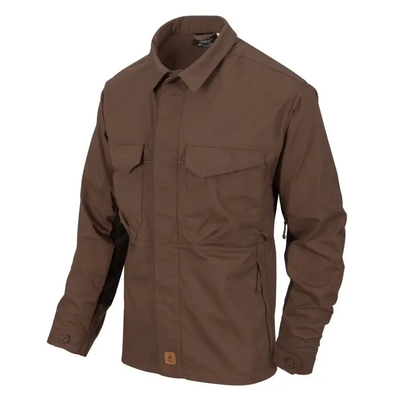 Koszula WOODSMAN Długi Rękaw Helikon-Tex Earth Brown / Czarna (KO-WDN-DC-0A01A) Szybka dostawa