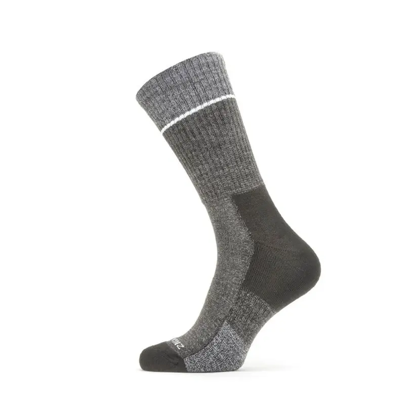 Skarpety Sealskinz Solo QuickDry MID Length Szaro /Czarne (11100052) Oferta czasowa