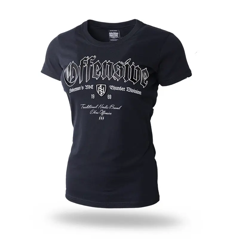 Ograniczona ilość T-shirt Damski Thunder Offensive Doberman's Aggressive Czarny (TSD225)