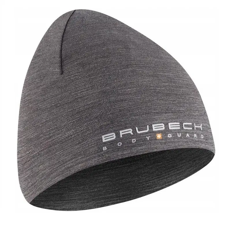 Czapka Wełniana Merino Wool Brubeck Stalowa (HM10180) Bestseller