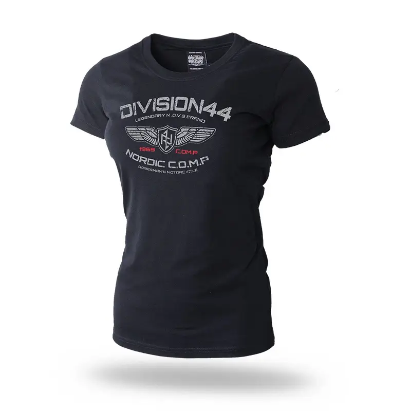 T-shirt Damski Division Doberman's Aggressive Czarny (TSD122) Wysoka jakość