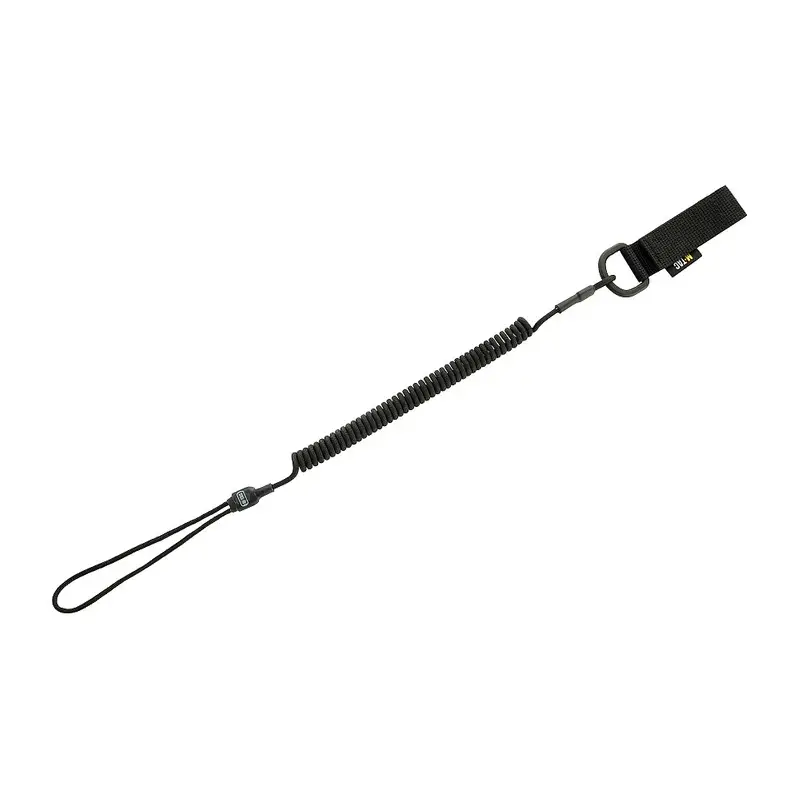 Dodaj do koszyka Smycz Pistoletowa Retraktor Lite Kombinowana Z D-Ringiem M-Tac Czarna (51436302)