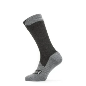 Niska cena Skarpety Wodoodporne Sealskinz All Weather Mid Czarno /Szare (11100061)