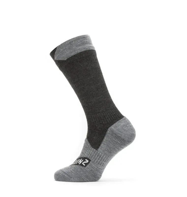 Niska cena Skarpety Wodoodporne Sealskinz All Weather Mid Czarno /Szare (11100061)
