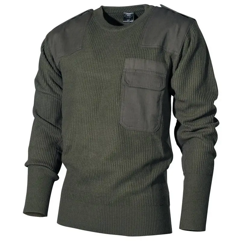 Sweter Bundeswehr Z Kieszenią MFH Olive (05601B) Wyprzedaż