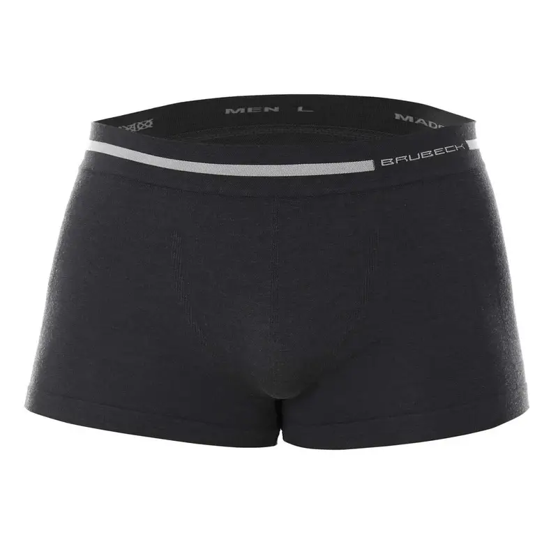 Nie przegap Bokserki Sportowe Męskie Comfort Wool Merino Brubeck Grafitowe (BX10430)