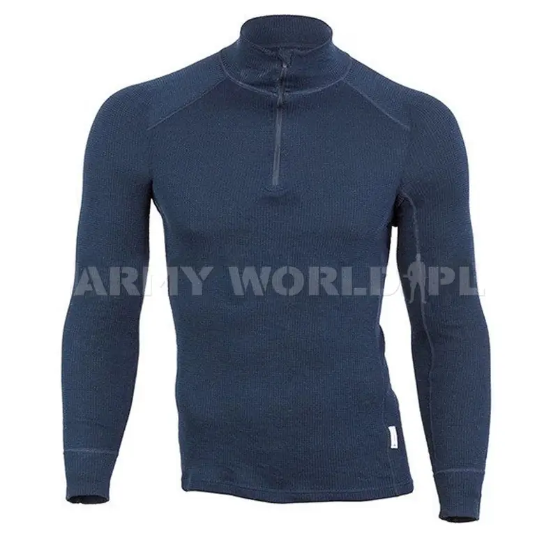 Darmowy zwrot Trikot Termoaktywny Wojskowy Holenderski Thermowave Granatowy Oryginalny Demobil BDB
