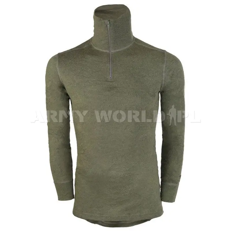 Zamów teraz Trikot Wojskowy Holenderski Merino Wool Oryginał Olive Demobil BDB