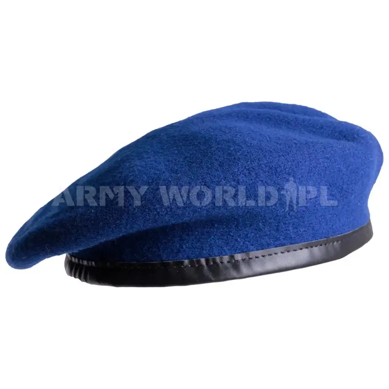 Beret Wojskowy Commando Plein Ciel Niebieski Oryginał Demobil BDB Popularny