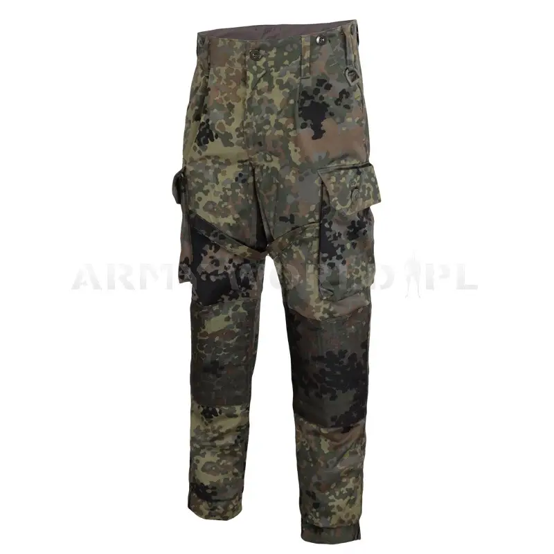 Bezpieczne zakupy Spodnie KSK Smock Combat Pants Bundeswehr Oddziałów Specjalnych Leo Köhler Flecktarn (107)