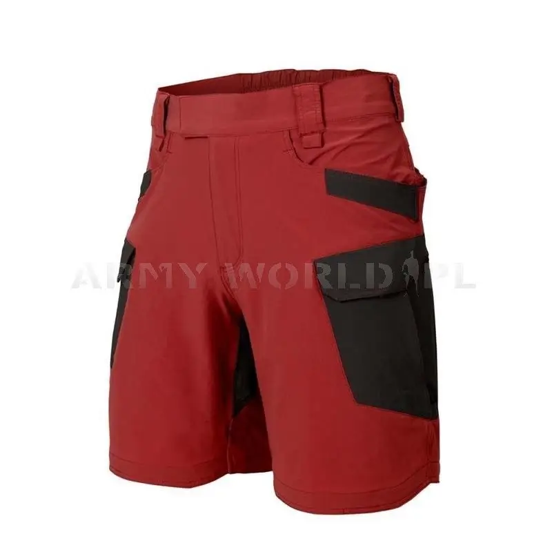 Bermudy / Krótkie Spodnie Outdoor Tactical Shorts OTS 8.5" Lite Helikon-Tex Crimson / Czarny (SP-OTS-VL-8301A) Hit sprzedaży