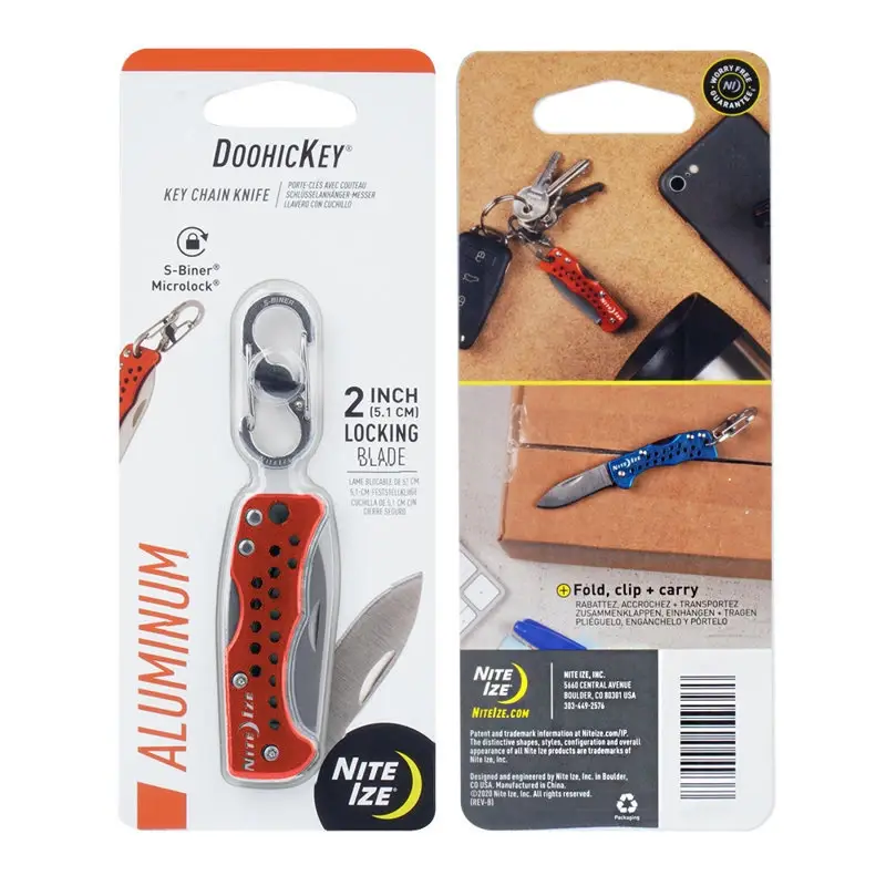 Brelok z Nożem Składanym DoohicKey Key Chain Knife Nite Ize Czerwony (KMTK-10-R7) Kup online