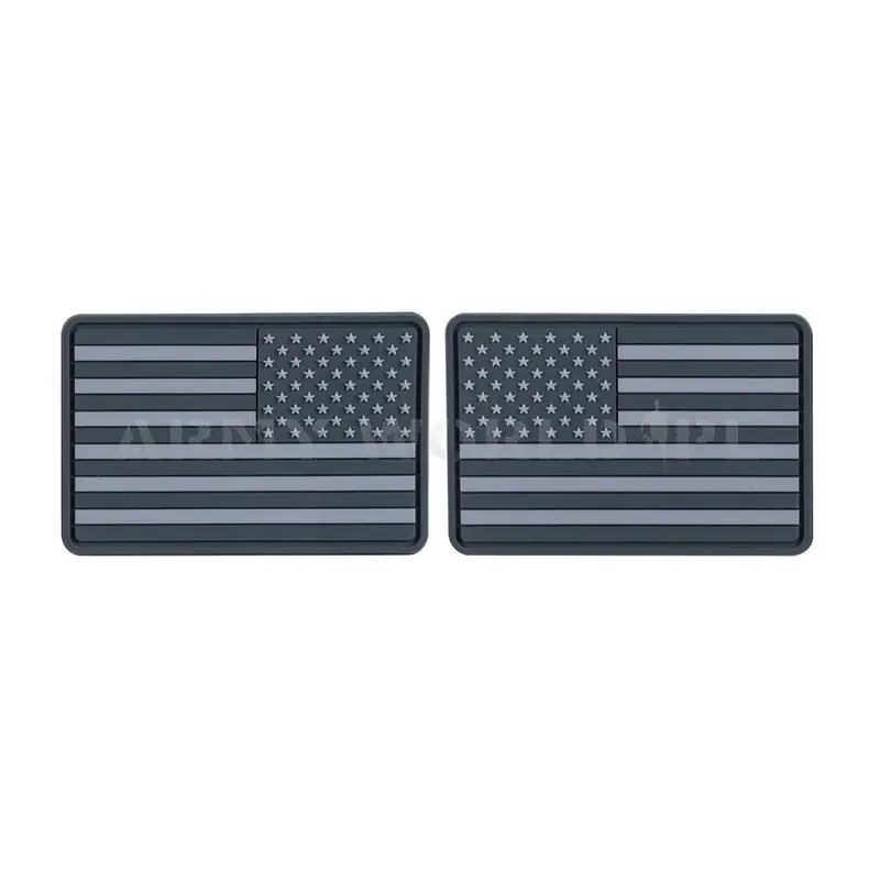 Premium Emblemat FLAGA USA Mała PVC Helikon-Tex Szara (OD-FUS-RB-19)