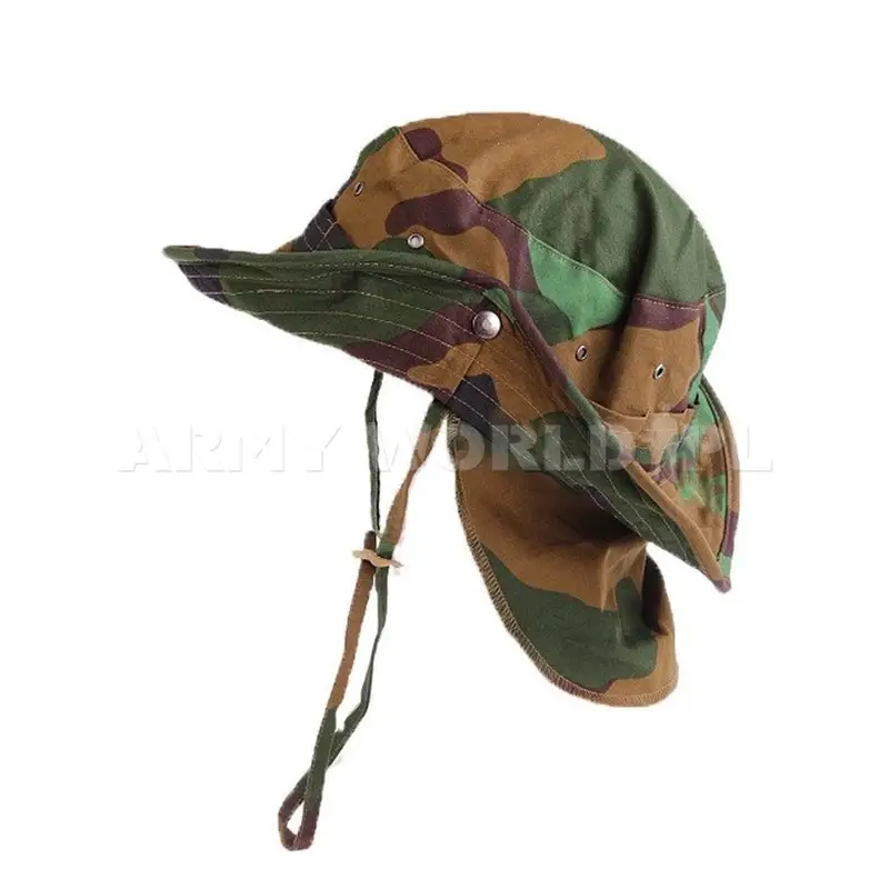 Okazja Kapelusz Wojskowy Holenderski "Boonie Hat" Z Usztywnianym Rondem Jungle Oryginał Nowy