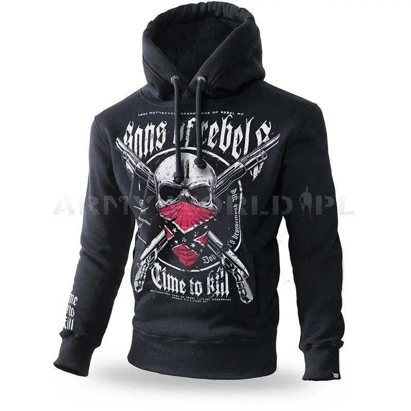 Cena promocyjna Bluza Kangurka Time To Kill Doberman's Aggressive Czarna (BK223)