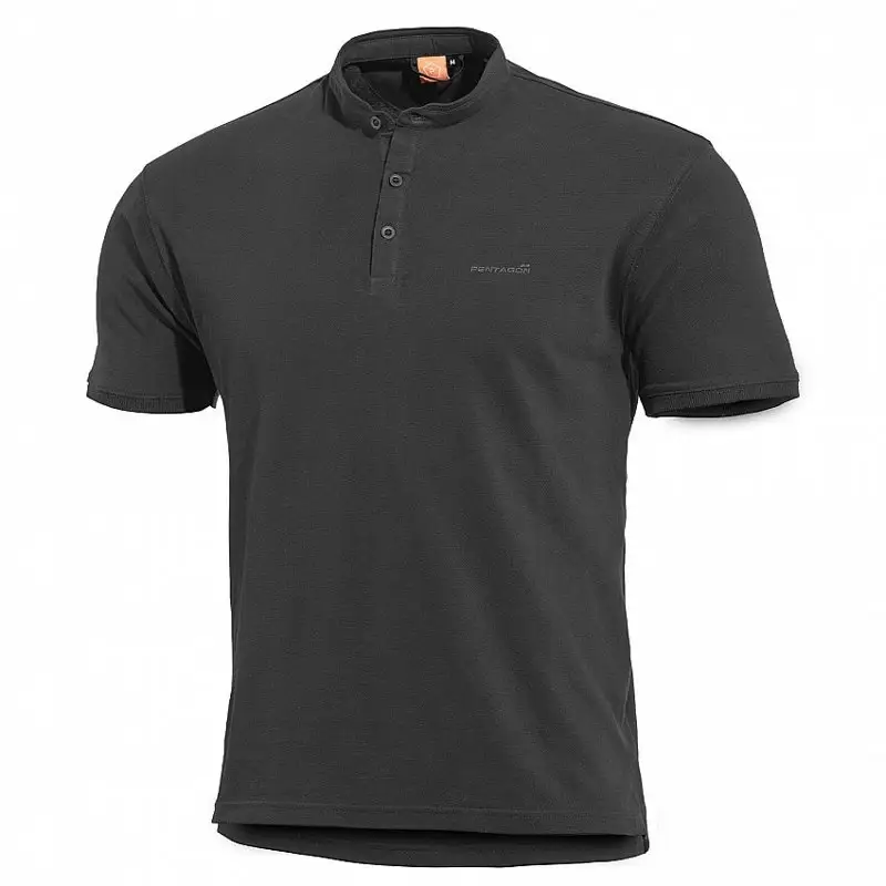 Zamów teraz T-shirt Levantes Henley Pentagon Czarny (K09025)