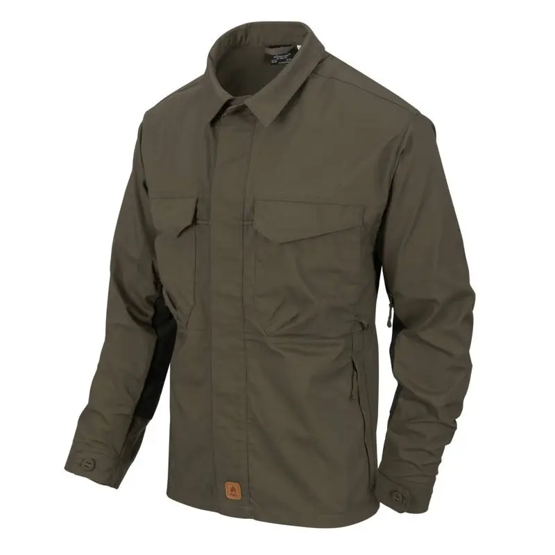 Koszula WOODSMAN Długi Rękaw Helikon-Tex Taiga Green / Czarna (KO-WDN-DC-0901A) Bestseller