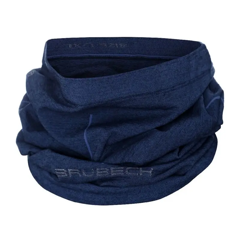 Wysoka jakość Komin Termoaktywny Wełniany Merino Wool Brubeck Granatowy (KM10360)