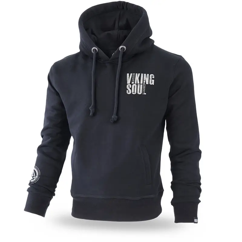 Hit sprzedaży Bluza Kangurka Viking Soul Doberman's Aggressive Czarna (BK211)