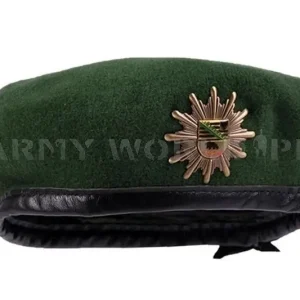 Beret Bundespolizei Z Herbem Saksonii Anhaltu Zielony Oryginał Nowy Wysoka jakość