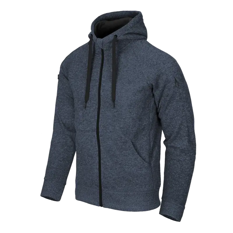 Bluza Z Kapturem Covert Tactical Hoodie FullZip Helikon-Tex Melange Blue (BL-CHF-SF-M2) Cena promocyjna