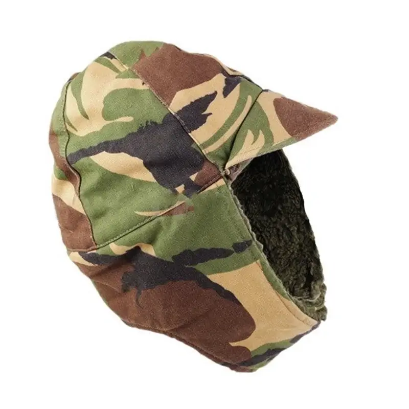 Czapka Uszatka Wojskowa Holenderska DPM Woodland Oryginał Demobil DB Premium