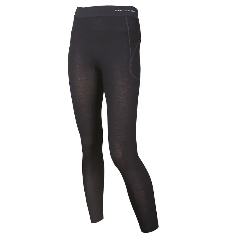 Spodnie Termoaktywne Damskie ACTIVE WOOL Brubeck Czarne (LE11700) Wyprzedaż